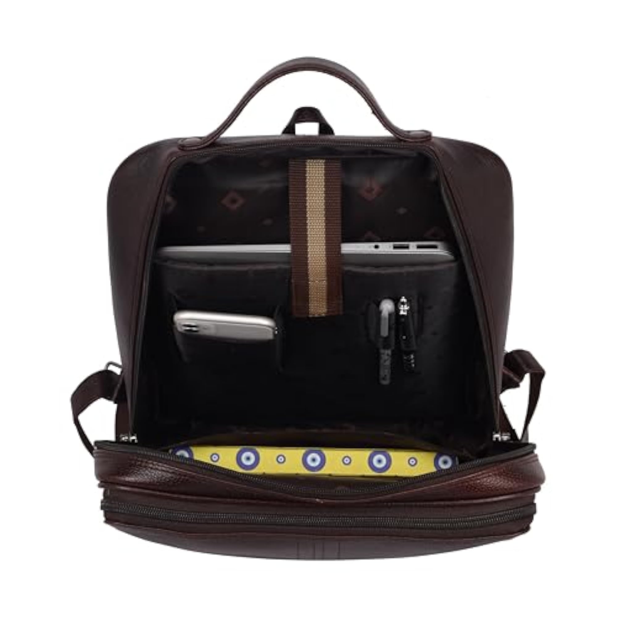 Leather Backpack with Sturdy Handle, Soft Texture